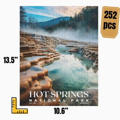 Hot Springs National Park Jigsaw Puzzle, Family Game, Holiday Gift | S10 - image3